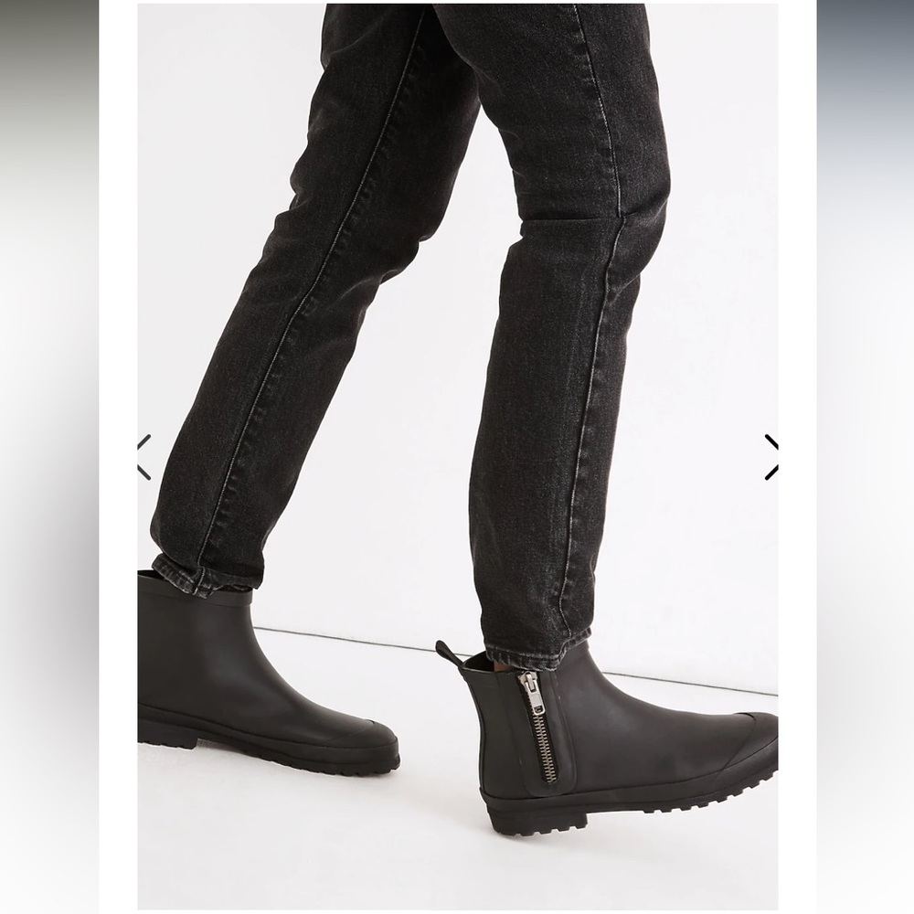 Madewell The Zip-Up Lugsole Rain Boot- 9 - Picture 13 of 14